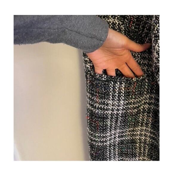 BCBGeneration Jacket Vest Women's Small Black with Colorful Strings Long - Picture 4 of 7